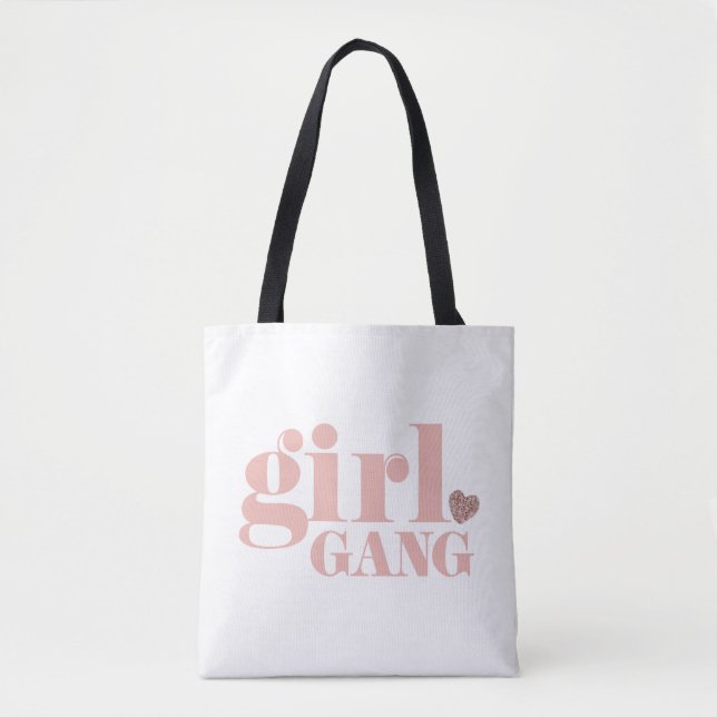 Bolso De Tela Grupos chicas de pandillas de amigos (Anverso)