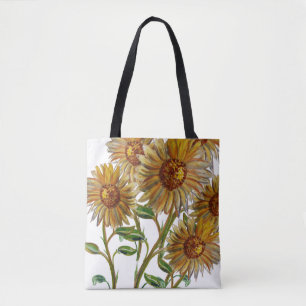Bolso De Tela grupos de flores solares felices