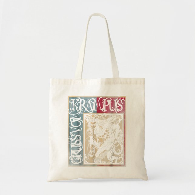 Bolso De Tela Gruss vom krampus alegres navidades maldad (Frente)