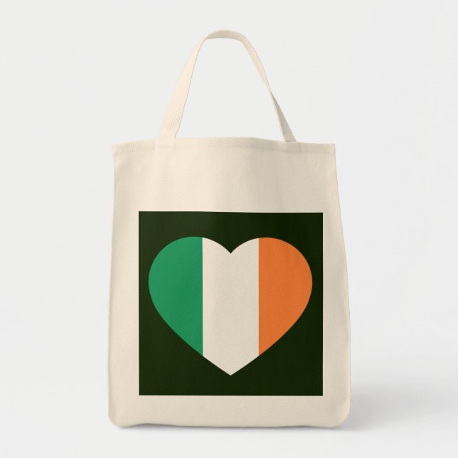 Bolso De Tela Gtcnt irlandés Heartflag (Frente)