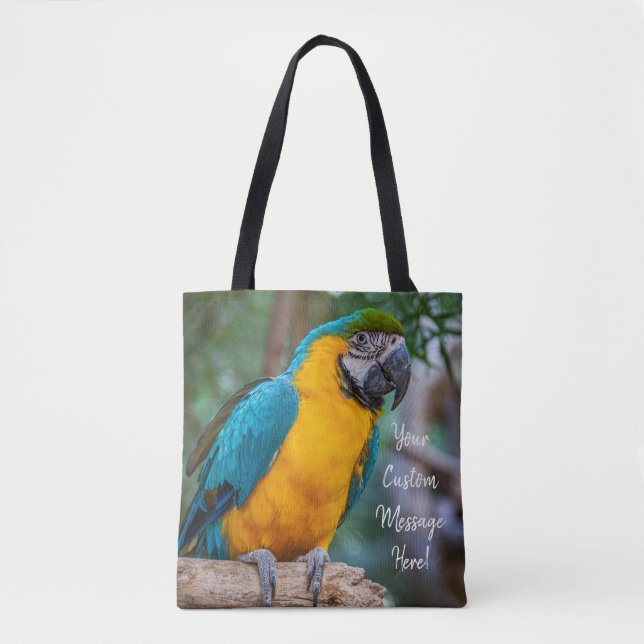 Bolso De Tela Guacamayo (Anverso)
