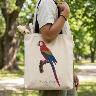 Bolso De Tela Guacamayo Escarlata o Guacamayo Macao, Ara macao