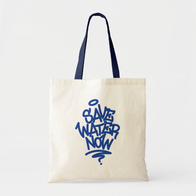 Bolso De Tela Guardar agua ahora (Frente)