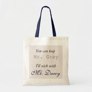 Bolso De Tela Guarde a Sr. Grey I se pegará con Sr. Darcy