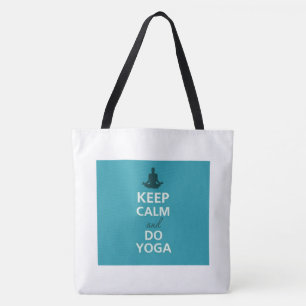 Bolso De Tela Guarde el tote tranquilo de la yoga
