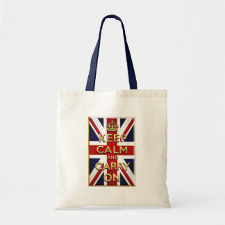 Bolso De Tela Guarde la bandera británica tranquila