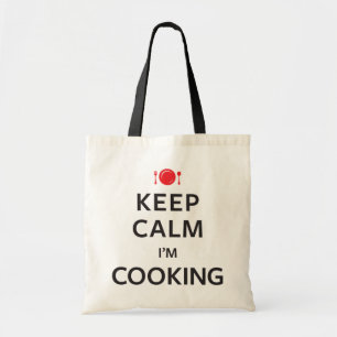 Bolso De Tela Guarde la calma que estoy cocinando