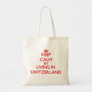 Bolso De Tela Guarde la calma viviendo en Suiza