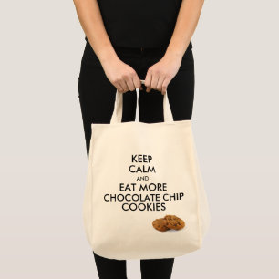 Bolso De Tela Guarde la calma y coma más galletas de