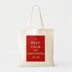 Bolso De Tela Guarde la calma y LearnToUke