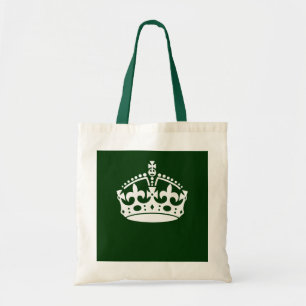 Bolso De Tela GUARDE LA CORONA TRANQUILA en el personalizar de