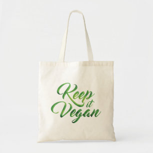 Bolso De Tela Guárdelo cita feliz del vegano