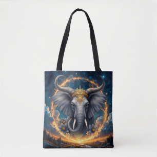 Bolso De Tela Guardián Coronado de la Puerta Celestial el elefan