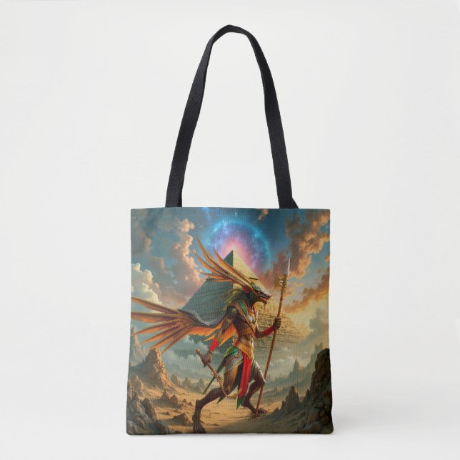 Bolso De Tela Guardián de la Puerta Celestial – Anubis (Anverso)