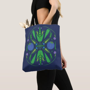 Bolso De Tela Guardián Del Tote De Hombro De Blueberries