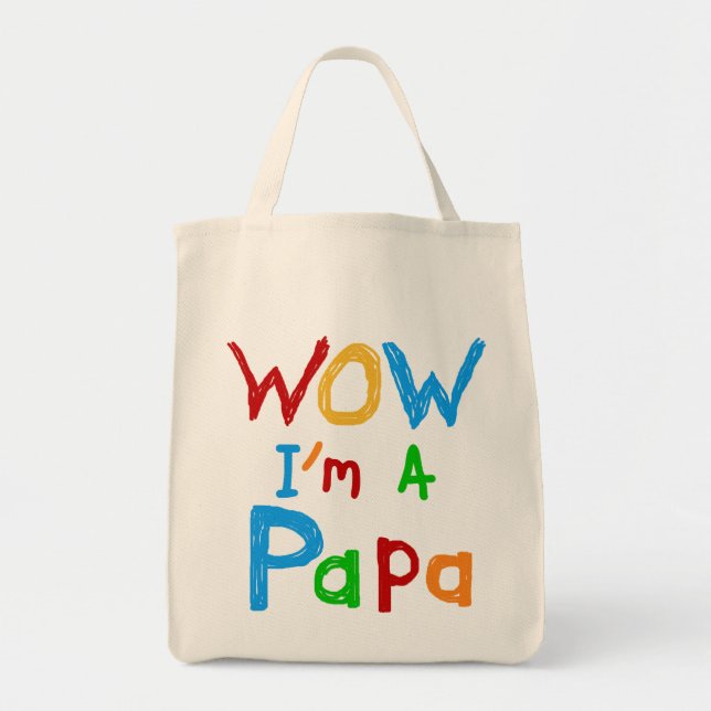 Bolso De Tela Guau, soy una camiseta de papá y GIfts (Frente)