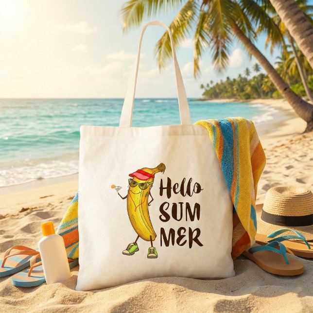 Bolso De Tela Guay Banana Hello Summer Funny Fruta Tropical (Subido por el creador)