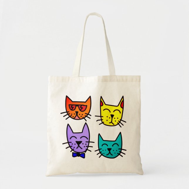 Bolso De Tela Guay Cats (Frente)
