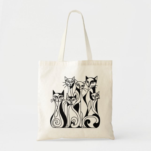 Bolso De Tela Guay Cats (Frente)