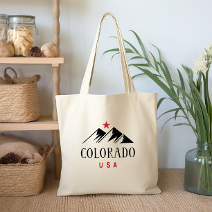 Bolso De Tela Guay Colorado USA Mountains con color de luz de la