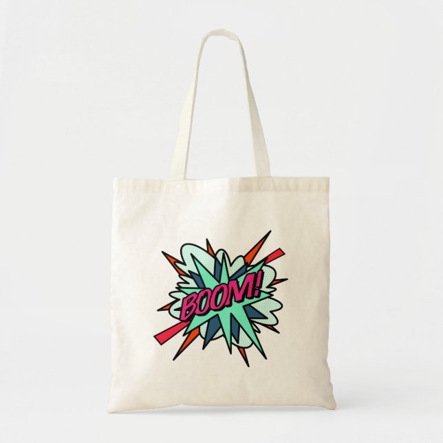 Bolso De Tela Guay Fun Modern Comic Book BOOM (Frente)