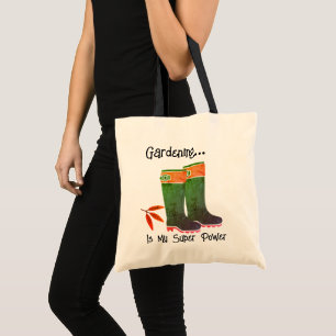 Bolso De Tela Guay Gardening Super Power Cita Boots de lluvia