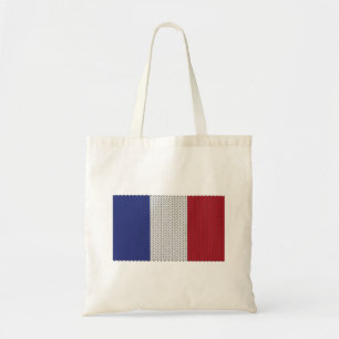 Bolso De Tela Guay Knitt Bandera Francesa Tote Bag