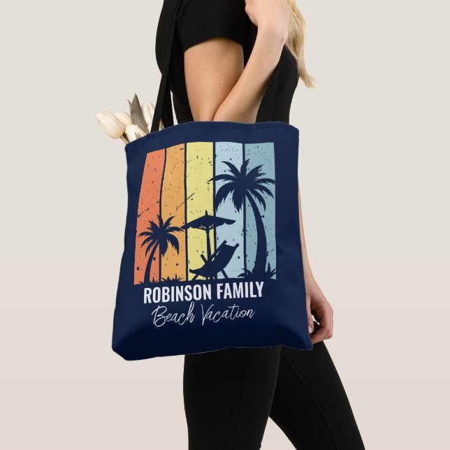 Bolso De Tela Guay Retro Beach vacaciones Personalizado Marina A (Detalle)