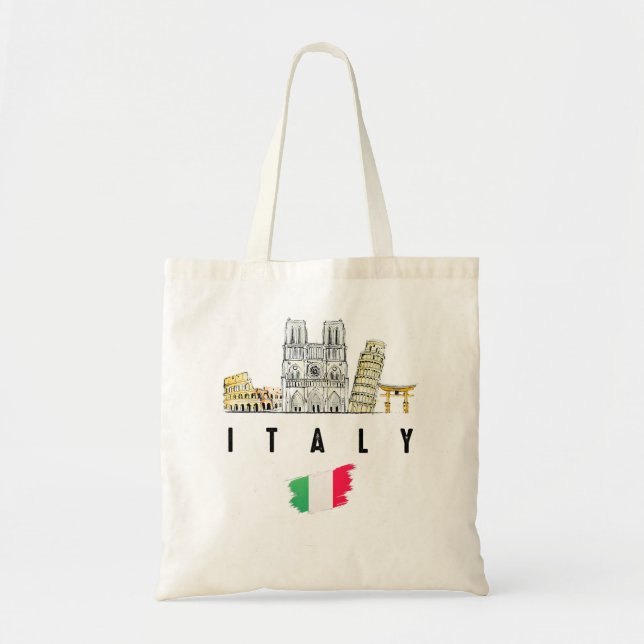 Bolso De Tela Guay Roma Italia Colosseum Souvenir Tees, R (Frente)