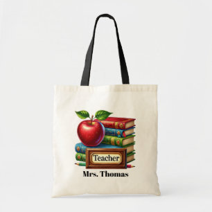 Bolso De Tela Guay Teacher agrega nombre