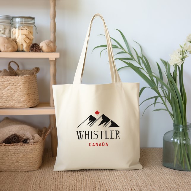 Bolso De Tela Guay Whistler Canada Monta hojas de arce (Subido por el creador)