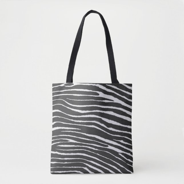 Bolso De Tela Guay Zebra Print (Anverso)