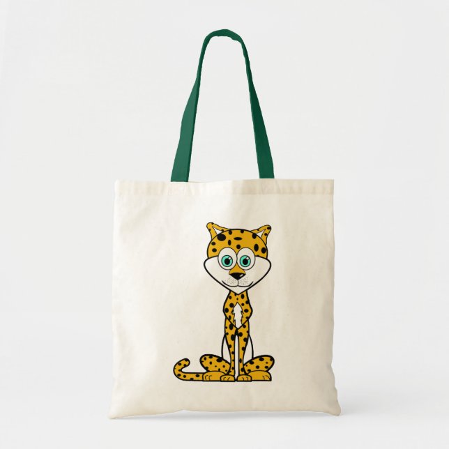 Bolso De Tela Guepardo del dibujo animado (Frente)