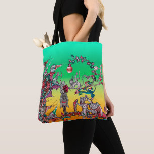 BOLSO DE TELA GUERRA BESTIARIA MEDIEVAL, COLCHAS, FRANCOS GIGANT
