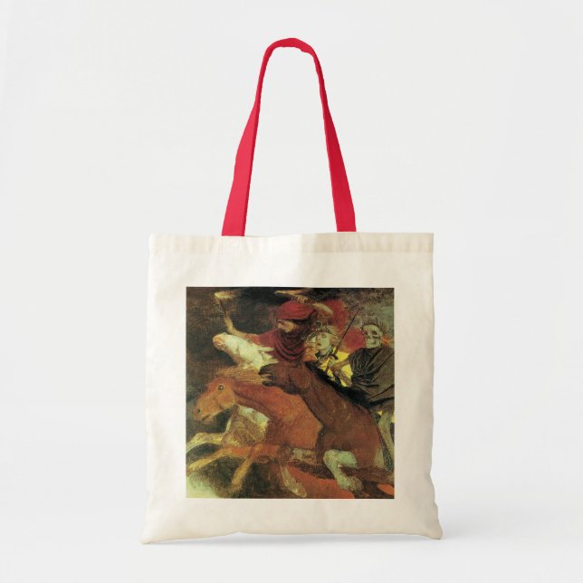 Bolso De Tela Guerra de Arnold Bocklin, Bella Artes del Simbolis (Frente)