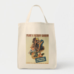 Bolso De Tela Guerra mundial del jardín de victoria 2