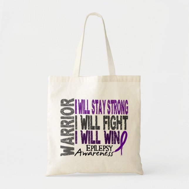 Bolso De Tela Guerrero de la epilepsia (Frente)