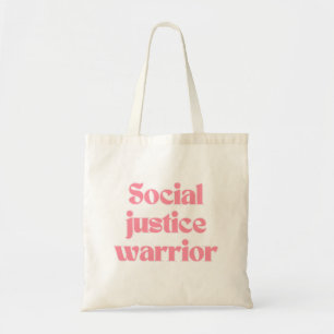 Bolso De Tela Guerrero de la Justicia Social Cita Femenina Femin