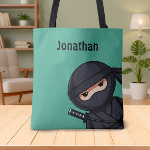 Bolso De Tela Guerrero de Ninja en verde