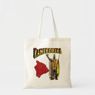 Bolso De Tela Guerrero Hawaiano Jefe Rey Kamehameha Vintage