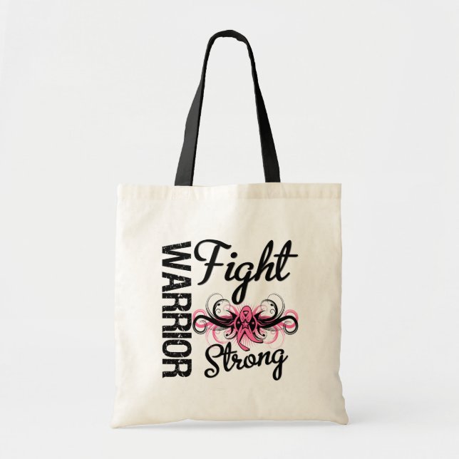 Bolso De Tela Guerrero lucha contra el cáncer de mama (Frente)
