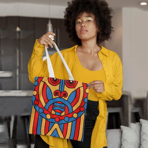 Bolso De Tela Guerrero tribal africano