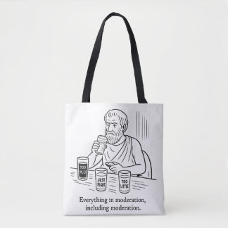 Bolso De Tela Guía de Aristóteles para la moderación