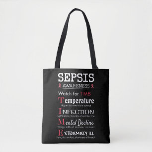 Bolso De Tela Guía de Sepsis Awareness Watch