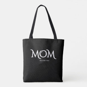 Bolso De Tela Guión blanco estableció el Día de la Madre