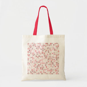 Bolso De Tela Guión cirílico ruso
