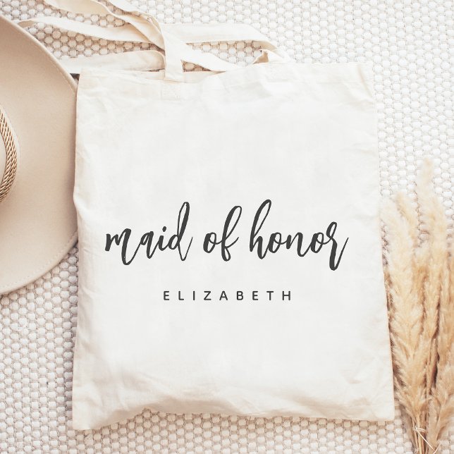 Bolso De Tela Guión de escritura manual de honor personalizado (Subido por el creador)