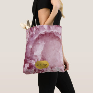 Bolso De Tela Guión de firma de cristales de mar de Relieve meta
