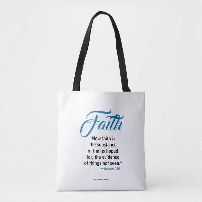 Bolso De Tela Guión de la colección #FAITH (Anverso)