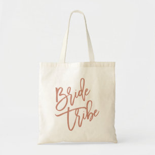 Bolso De Tela Guión de oro de la tribu de novias Rosa